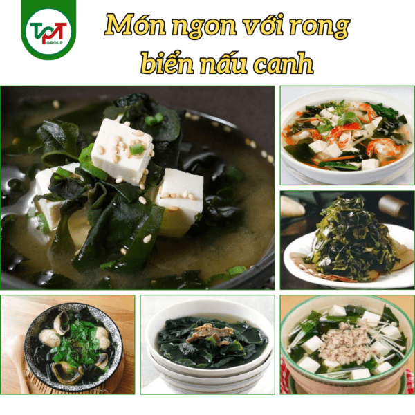 mon ngon voi rong bien nau canh wakame
