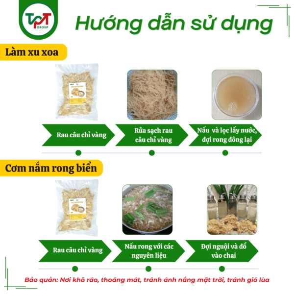 cach dung rau cau chi vang