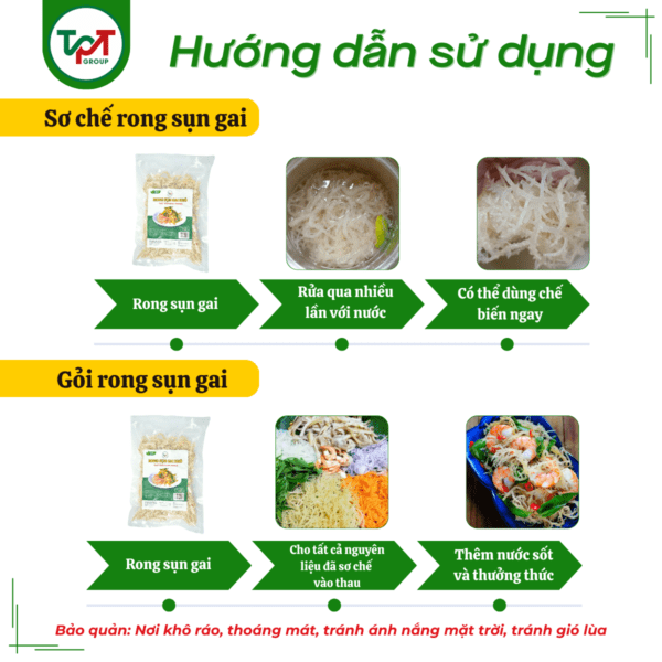 cach dung rong sun gai khô