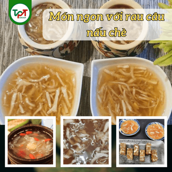 rau cau chan vit lam mon gi
